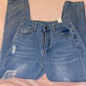 High waisted mom jeans